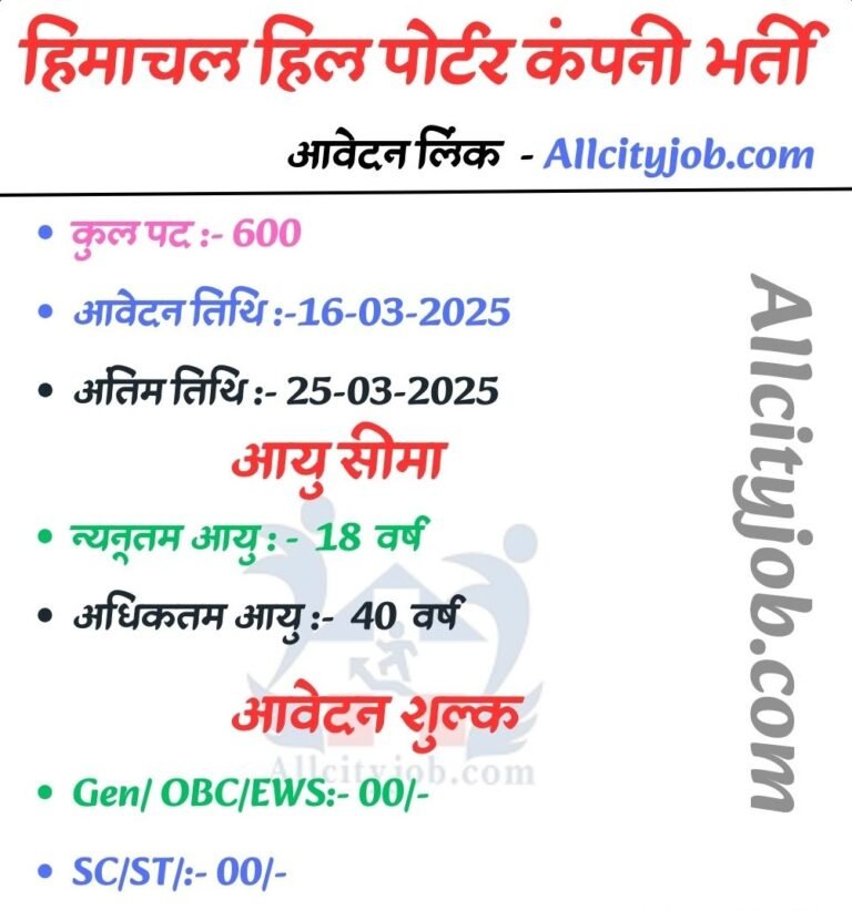 Army HHPC Vacancy 2025