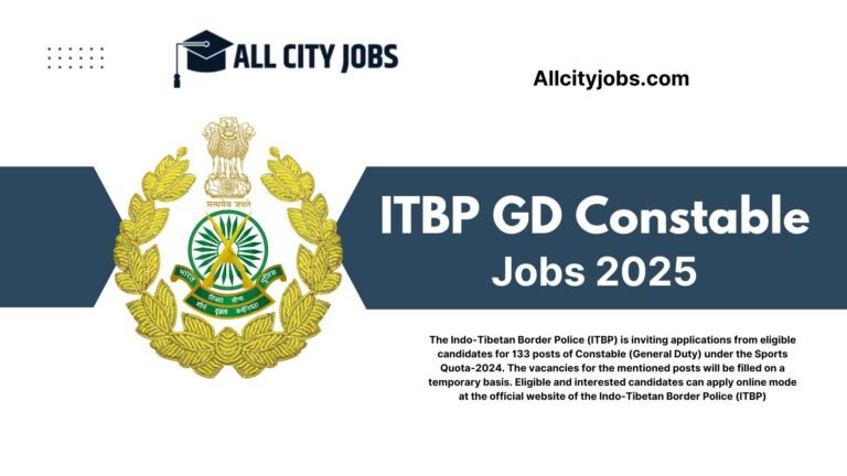 ITBP GD Constable Recruitment 2025
