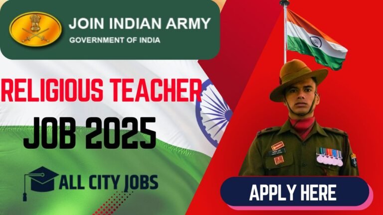 Indian Army Religious Teacher Jobs 2025