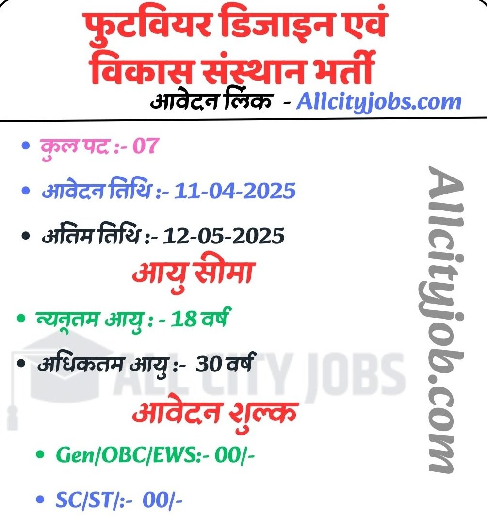 FDDI Assistant Manager Jobs 2025