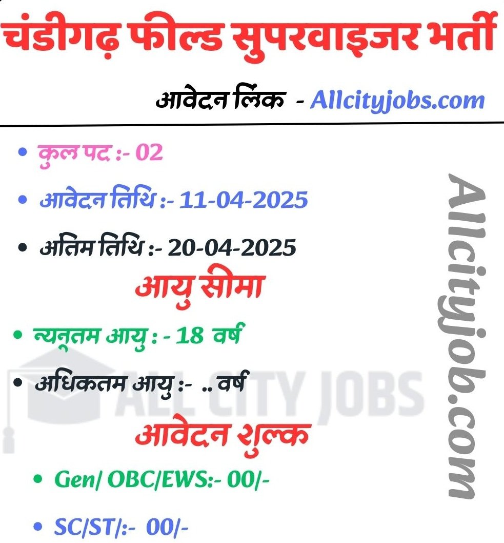 Field Supervisor Recruitment