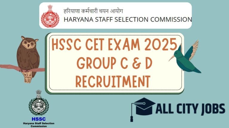 HSSC CET Form 2025