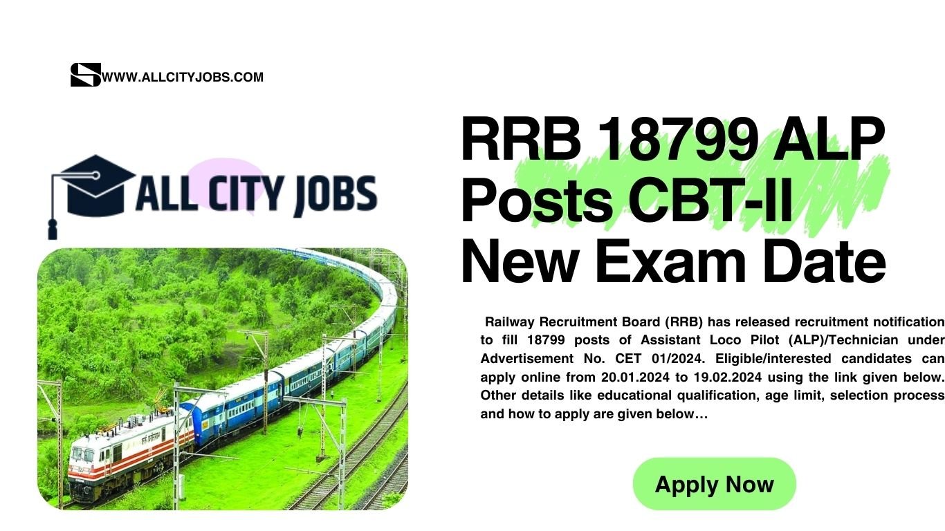 RRB 18799 ALP Posts CBT-II New Exam Date