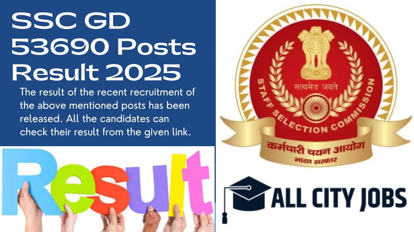 SSC GD 53690 Posts Result 2025