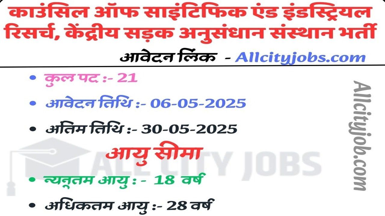 CSIR NML Recruitment, Apply Online