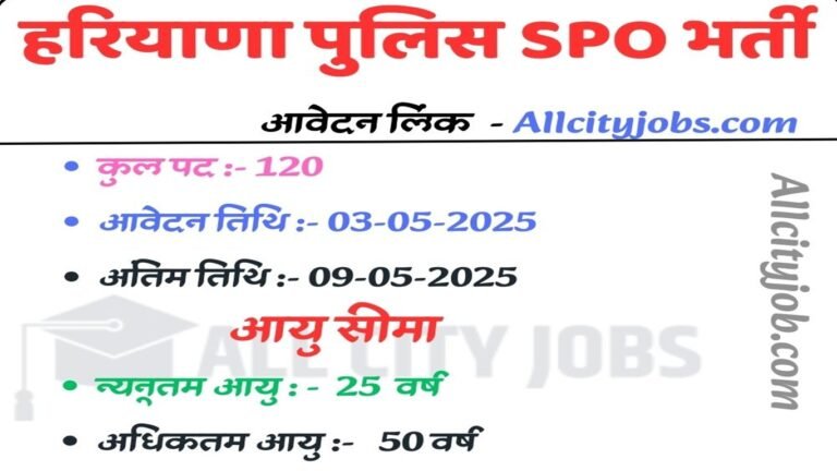 Haryana Police SPO Recruitment, Check Eligibility & How to Apply