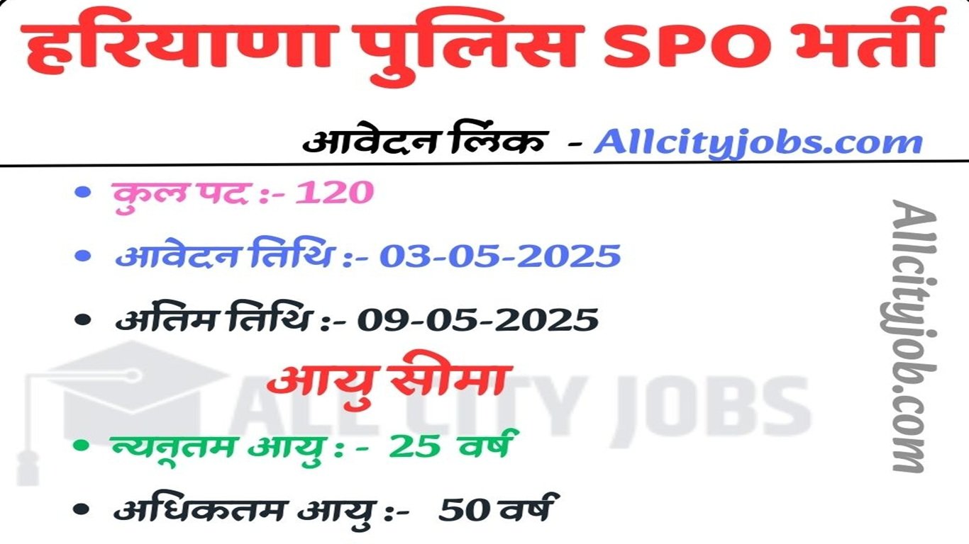 Haryana Police SPO Recruitment, Check Eligibility & How to Apply