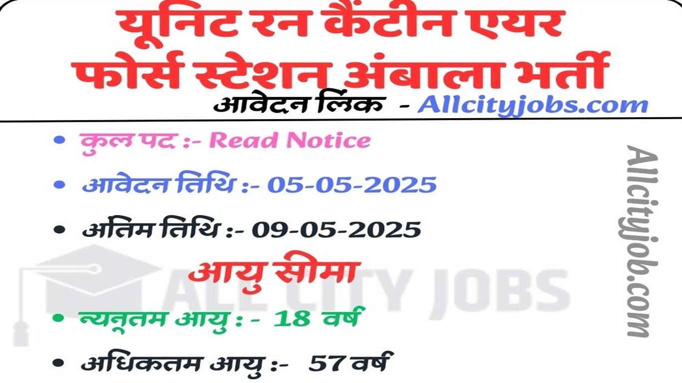 URC Air Force Station Ambala Recruitment 2025